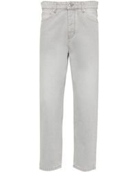 Ami Paris - Cropped Tapered Jeans - Lyst