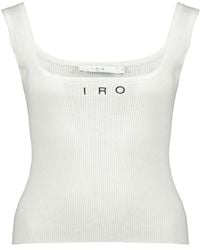 IRO - Geribbelde Top - Lyst