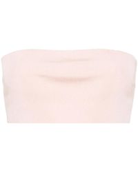 Fabiana Filippi - Fine-Ribbed Bandeau Top - Lyst