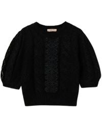 Twinset - Pullover mit Spitzendetail - Lyst