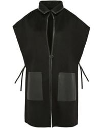Yves Salomon - Double-Sided Leather-Wool Bib - Lyst