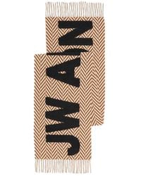 JW Anderson - Herringbone-Knit Logo Scarf - Lyst