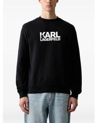 KARL LAGERFELD - Logo-Print Sweatshirt - Lyst