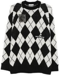Undercover - Argyle Sweater - Lyst