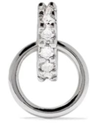 Maria Black - 14Kt Lila Diamond Hoop Stud - Lyst