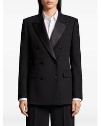 SUTTON NEW YORK - Double-Breasted Peak-Lapel Blazer - Lyst