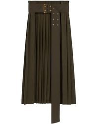 Ami Paris - Pleated Skirt - Lyst