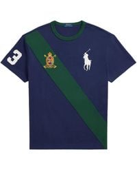 Polo Ralph Lauren - Stripe-Detailed T-Shirt - Lyst