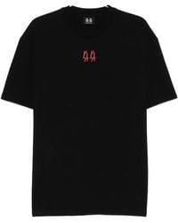 44 Label Group - T-Shirt Con Logo Ricamato - Lyst