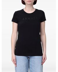 ARMANI EXCHANGE - T-Shirt À Col Rond - Lyst