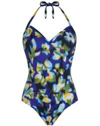 Vilebrequin - Frangipanier Trouble Halterneck Swimsuit - Lyst
