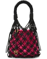 Pinko - Sac À Main En Macramé - Lyst