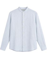 Seventy - Band-Collar Linen Shirt - Lyst