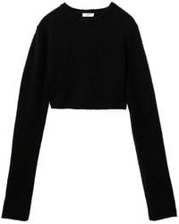 Rier - Cropped-Pullover Aus Bouclé - Lyst