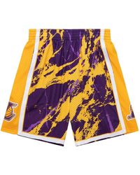 Mitchell & Ness - Nba La Lakers 2009 Team Marble Swingman Shorts - Lyst