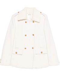 P.A.R.O.S.H. - Double-Breasted Wool Jacket - Lyst
