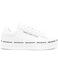 Versace - Lace-up Leather Sneakers - Lyst