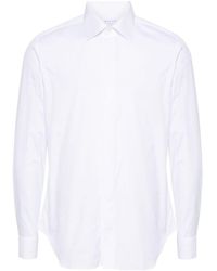 Xacus - Camisa con cuello italiano - Lyst