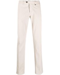 Canali - Stretch-cotton Chino Trousers - Lyst