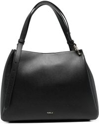 Furla - Nuvola Grained-Leather Tote Bag - Lyst