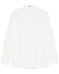 AURALEE - Overhemd Met Geverfd Effect - Lyst