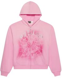 Sp5der - Og Web V2 Spray-Print Hoodie - Lyst