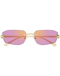 Cartier - Lunettes De Vue À Verres Rectangulaires - Lyst