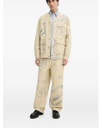 Desigual - Vaqueros con sello estampado - Lyst