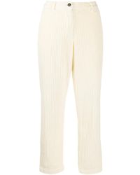 Woolrich - Cropped Corduroy Trousers - Lyst