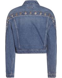 Jean Paul Gaultier 'Junior Gaultier' Denim Jacket in Black | Lyst