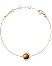Daniel Wellington - Audrey Tiger's Eye Crystal-Embellished Bracelet - Lyst