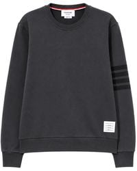 Thom Browne - Sudadera De Algodón Con Motivo 4-Bar - Lyst