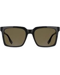 KARL LAGERFELD - Lunettes De Soleil À Monture Navigateur Et Logo - Lyst