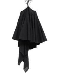 Jacquemus - Kleedjes ,Zwart ,Katoen La Robe Triangle Courte - Lyst