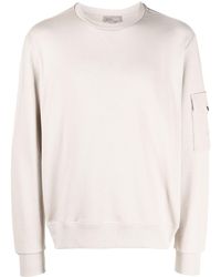 Herno - Sleeve Patch-pocket Cotton Sweatshirt - Lyst