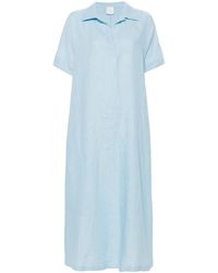 Eleventy - Robe En Lin À Coupe Longue - Lyst