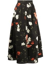 Erdem - フローラル プリーツスカート - Lyst