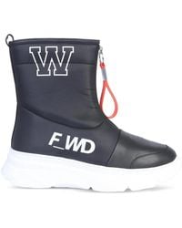 F_WD - Logo Zip Boots - Lyst