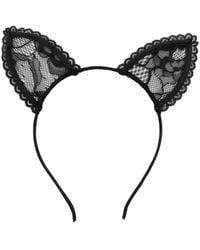 Fleur du Mal - Cat-Ears Lace Headband - Lyst