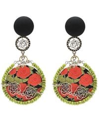Amir Slama - Love Floral-Print Earring - Lyst
