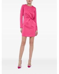 Silvian Heach - Twist-Detail Satin Dress - Lyst