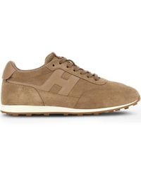 Hogan - Athletic Suede Sneakers - Lyst