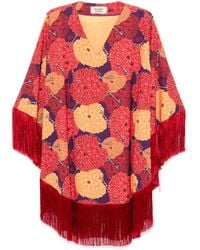 ALESSANDRO ENRIQUEZ - Minikleid Mit Blumen-Print - Lyst