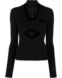 Ambush - Top A Collo Alto Con Cut-Out - Lyst