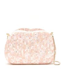 Isla Mother Of Pearl Clutch - Pink