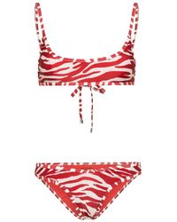 The Attico - Bikini à imprimé abstrait - Lyst