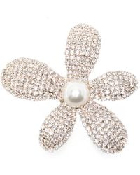 Rosantica - Crystal-Embellished Faux-Pearl Brooch - Lyst