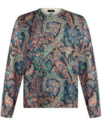 Etro - Floral Intarsia-knit Jumper - Lyst