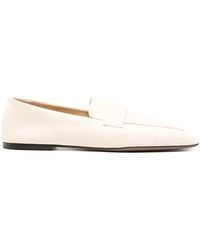 The Row - Square-Toe Loafers - Lyst