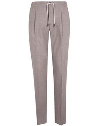 Incotex - Pleated Drawstring Trousers - Lyst